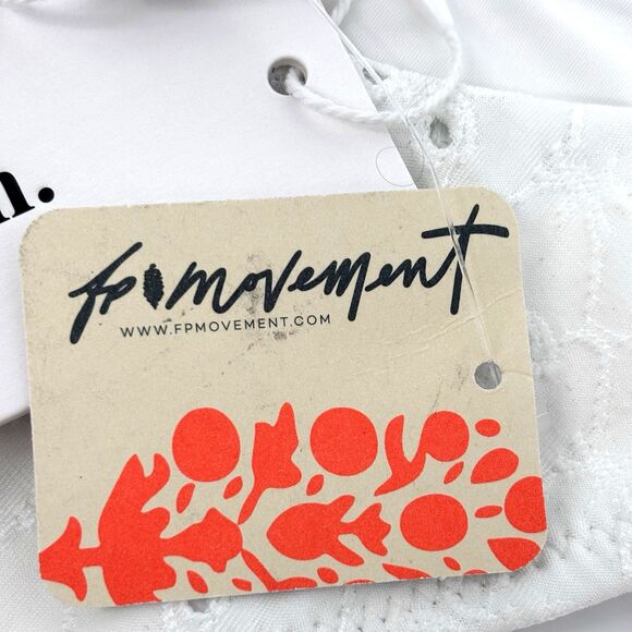 Free People Movement Rhythm Brighton Eyelet White Bikini Bottom Medium $58 NWT - Picture 11 of 16